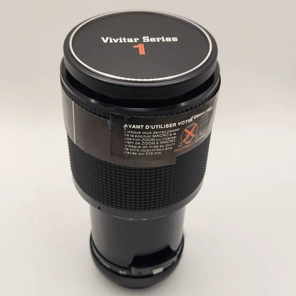 Vivitar Series 1  70-210mm f3.5 Lens for Nikon N/F w/ Box, Caps & Case 67mm